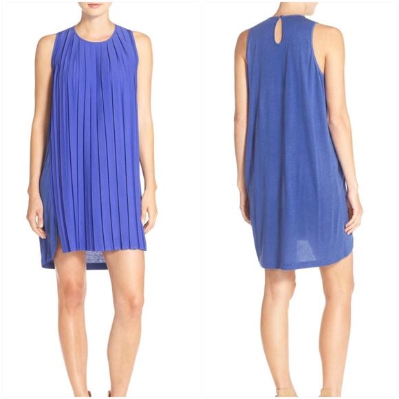 French Connection Polly Pleated Shift Dress - Picture 1 of 9